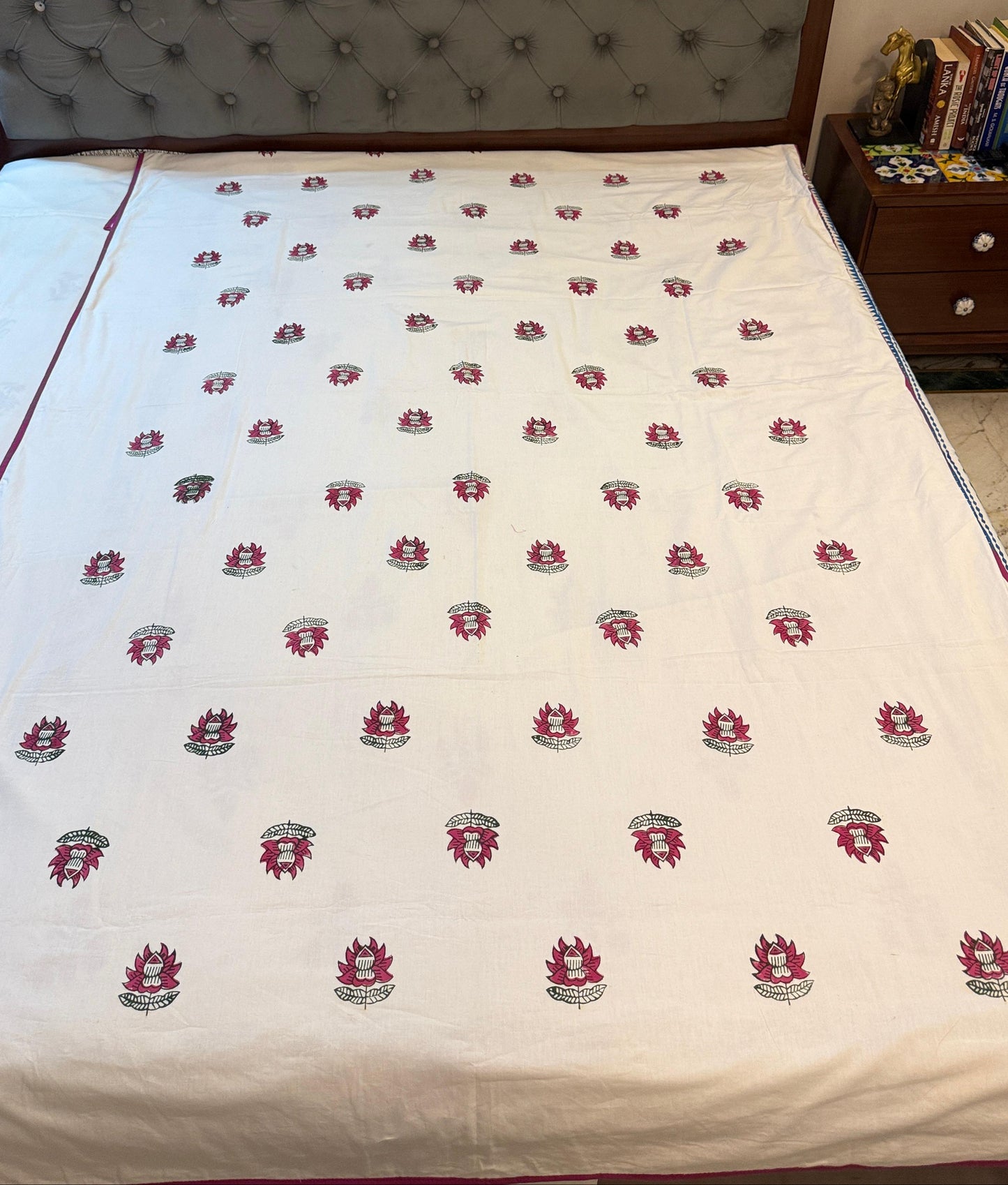 Pleasant Dreams - Reversible Hand Block Printed Dohar