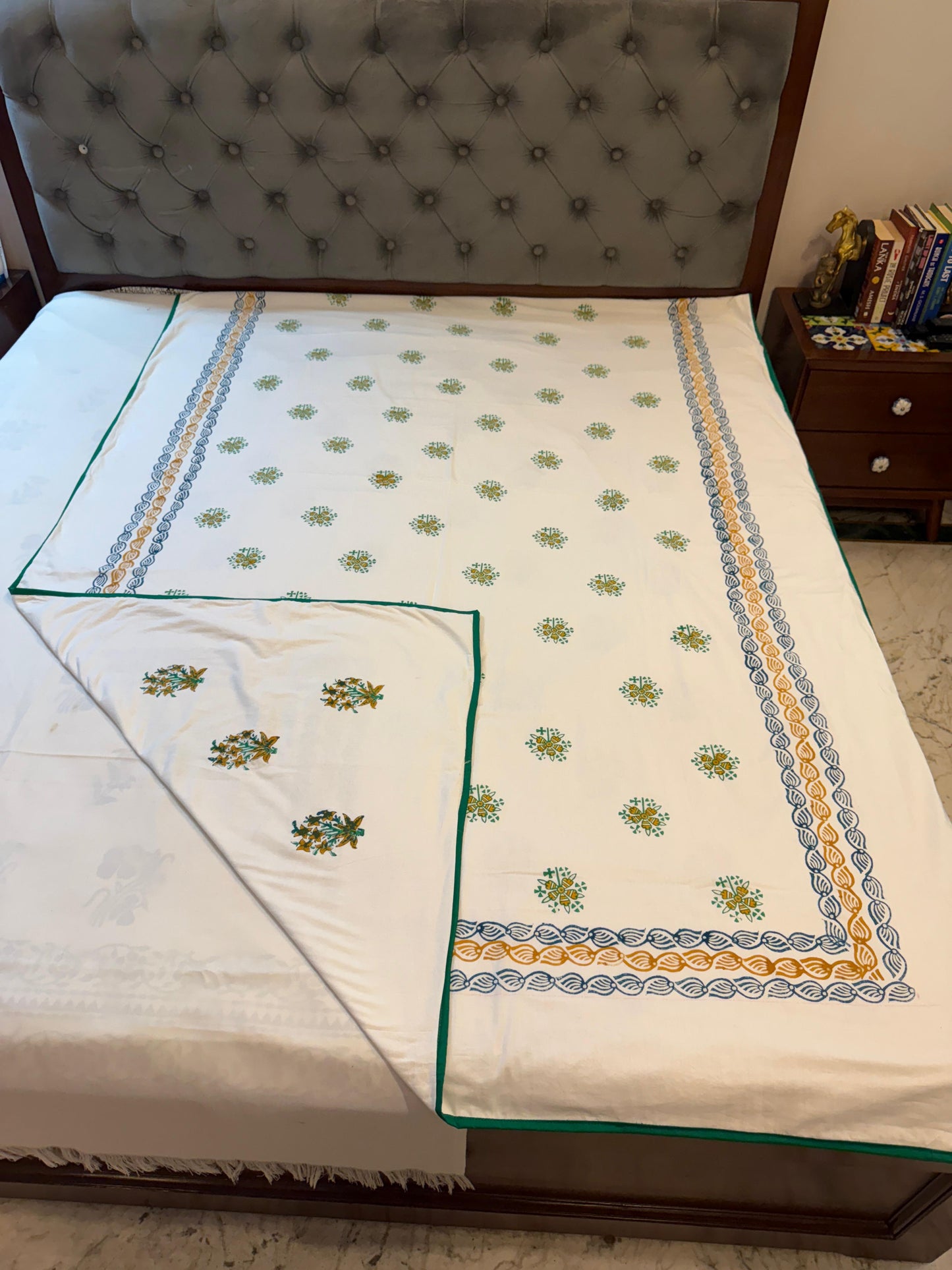 Happy Dreams - Reversible Hand Block Printed Dohar