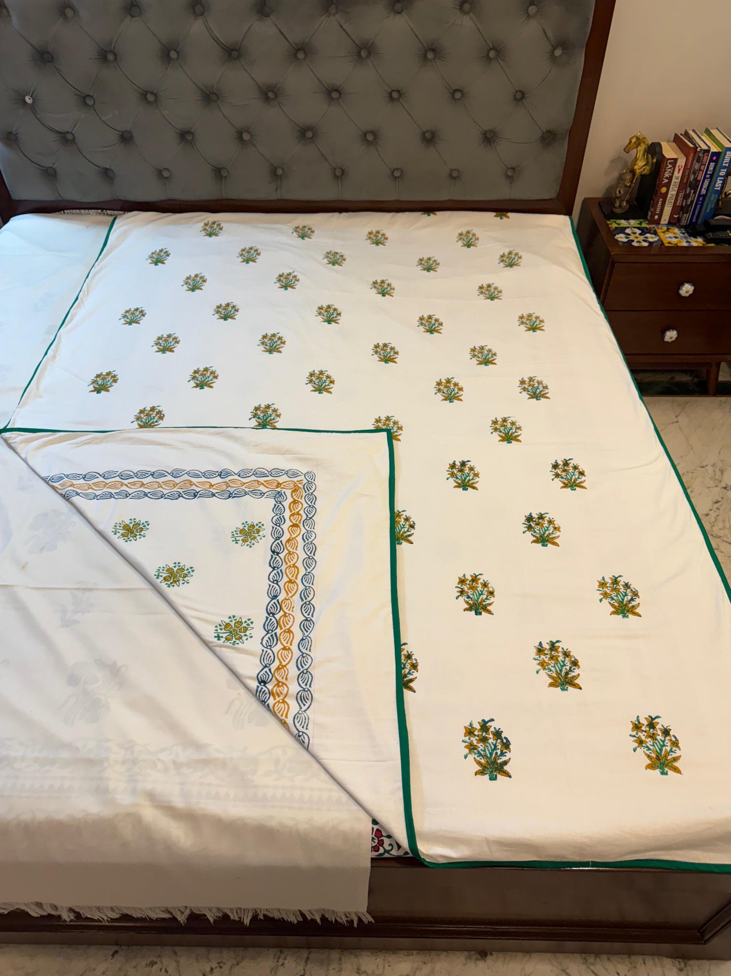 Happy Dreams - Reversible Hand Block Printed Dohar