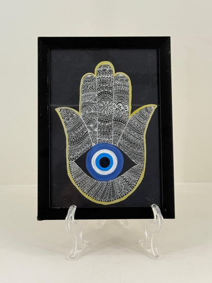 The Hamsa of Sacred Protection(Guardian Series) - Mandala Art