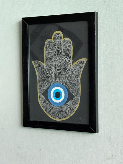 The Hamsa of Sacred Protection(Guardian Series) - Mandala Art