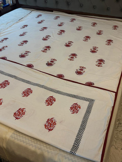 Cozy Dreams - Reversible Hand Block Printed Dohar