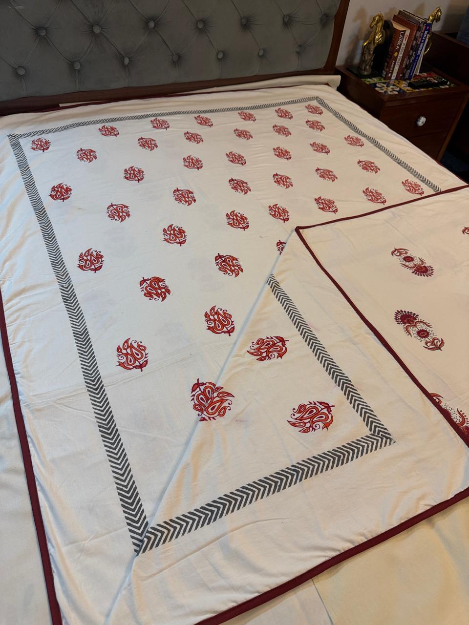 Cozy Dreams - Reversible Hand Block Printed Dohar
