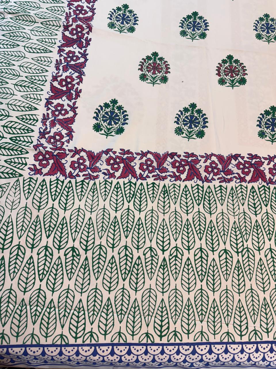 Khushi – Hand Block Printed Double Bedsheet Set