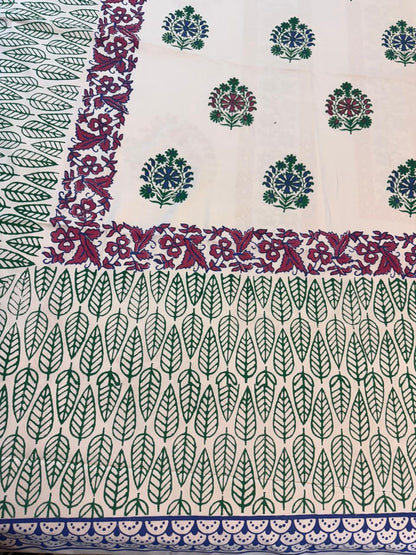 Khushi – Hand Block Printed Double Bedsheet Set