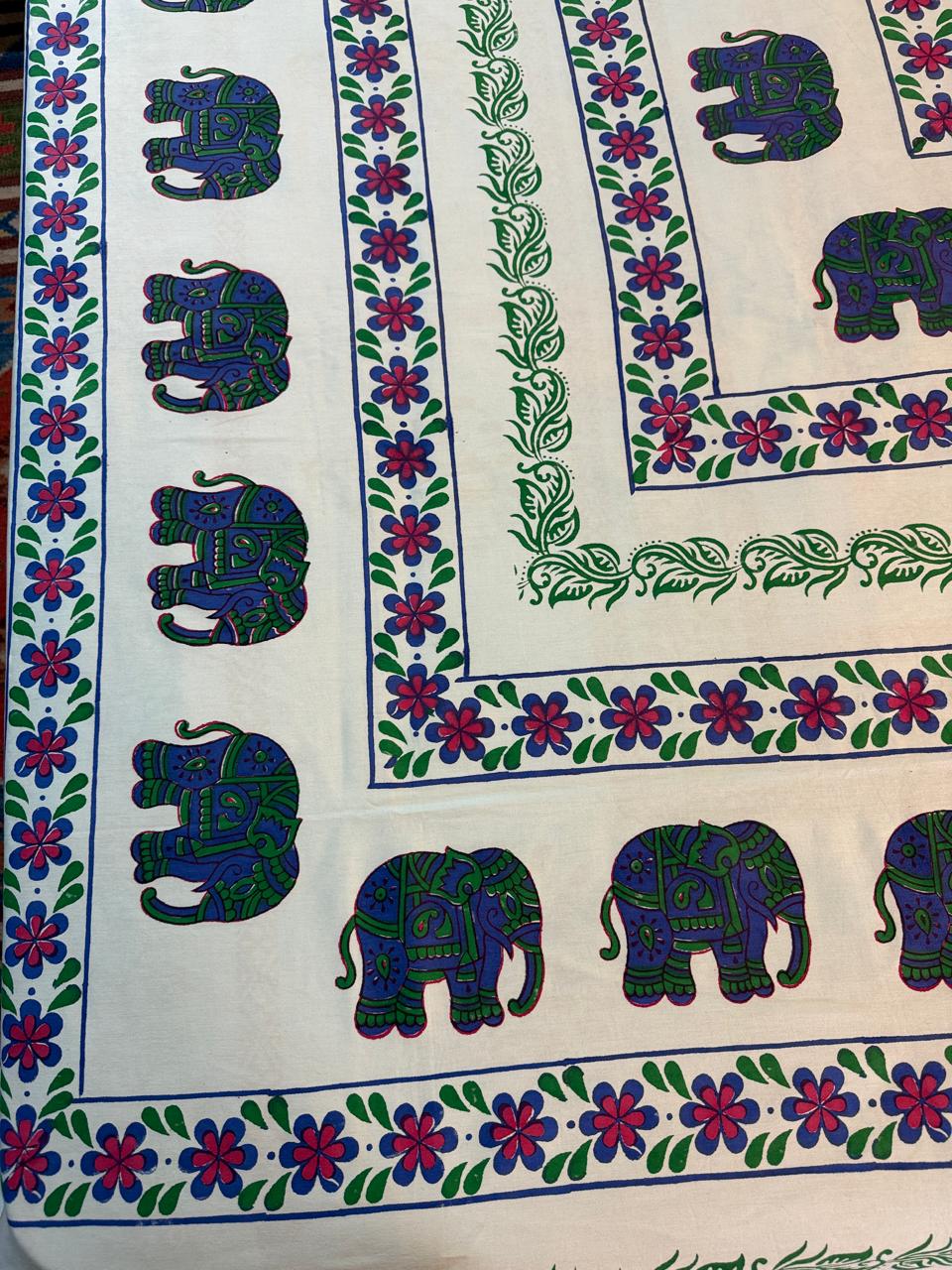 Gajraj – Hand Block Printed Double Bedsheet Set