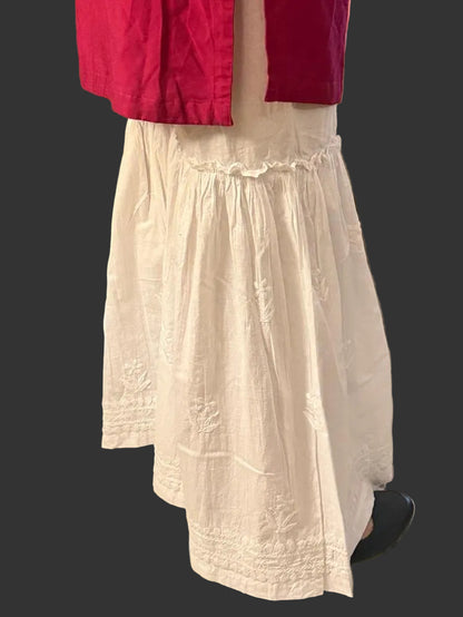 Garara/Sharara (Chikankari Free Size Bottom)