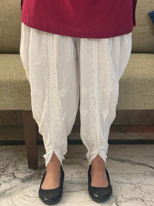 Dhoti Salwar (Chikankari Free Size Bottom)