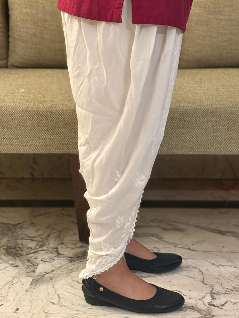Dhoti Salwar (Chikankari Free Size Bottom)