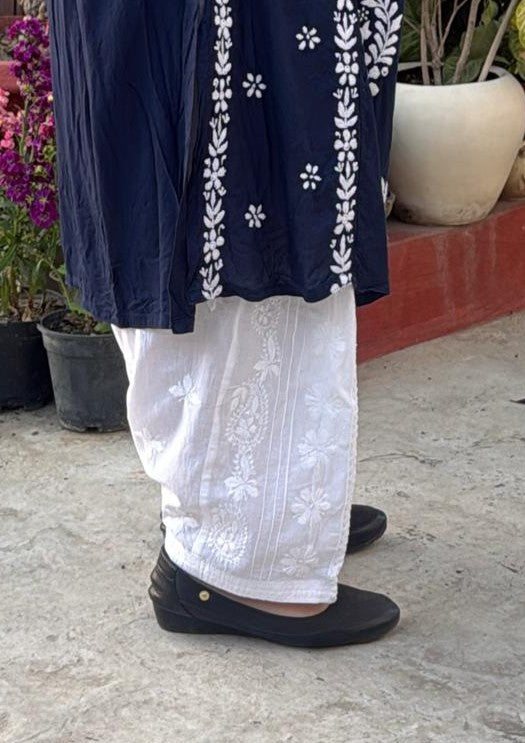 Salwar (Chikankari Free Size Bottom)