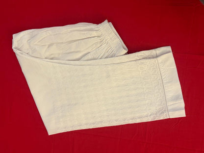 Straight Palazzo (Chikankari Free Size Bottom)