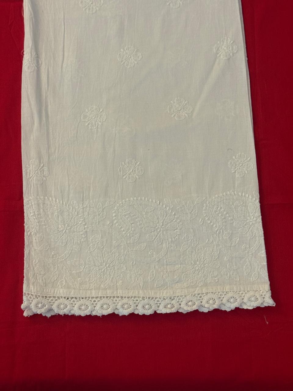 Wide Palazzo (Chikankari Free Size Bottom)
