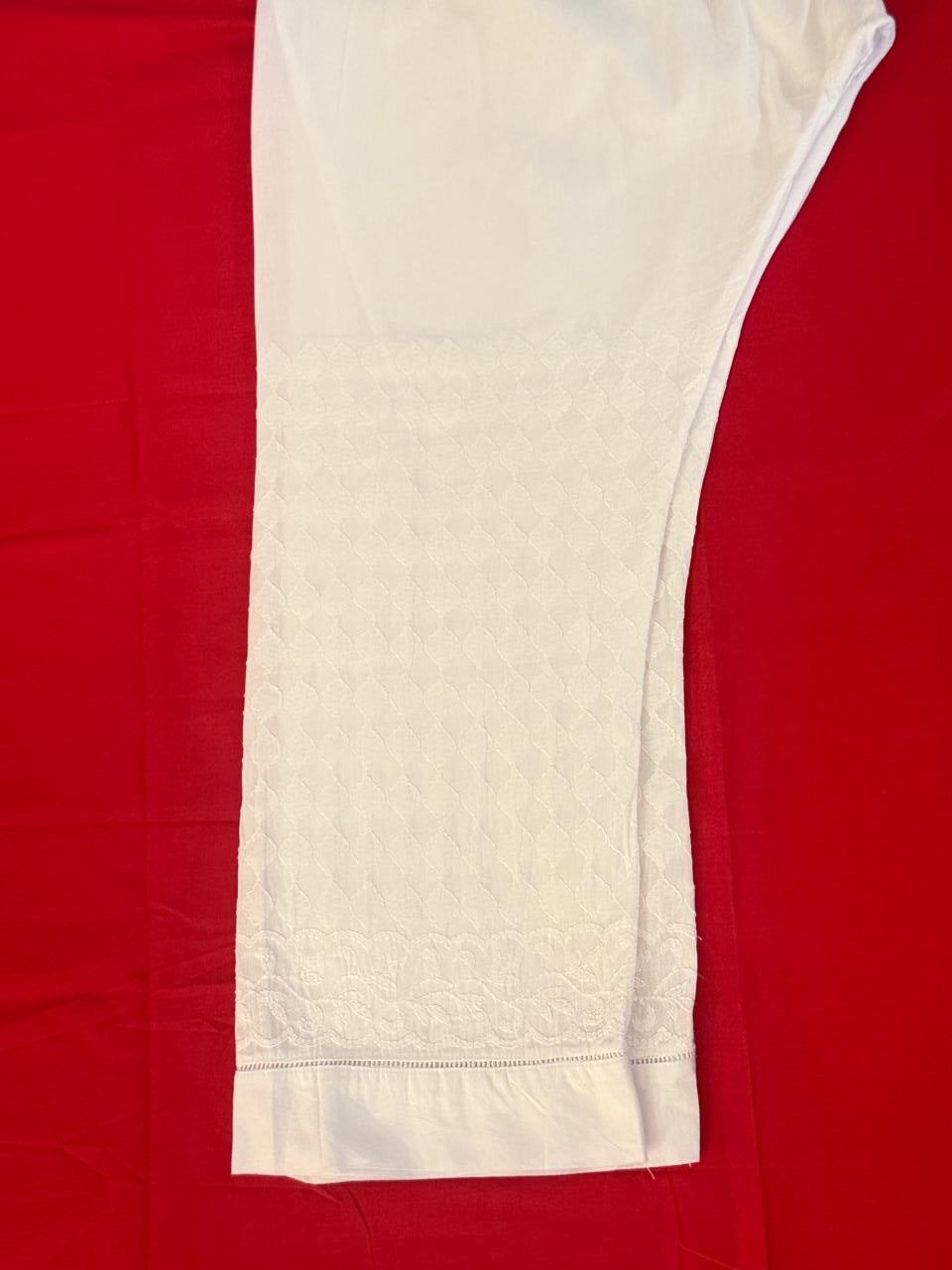Straight Palazzo (Chikankari Free Size Bottom)