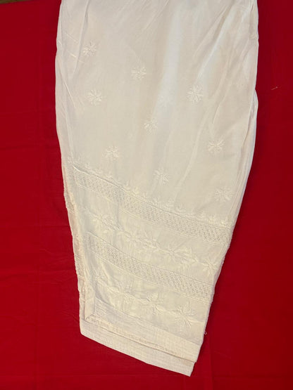 Farshi Salwar (Chikankari Free Size Bottom)