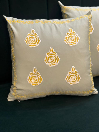 Pistachio Harmony – Pastel Pistachio Cushion Cover Set of 2 (16” x 16”)