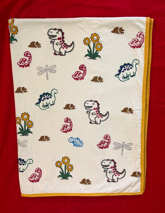 Jurassic Joy: 3-Layered Reversible Dohar for Kids (0–7 Years)