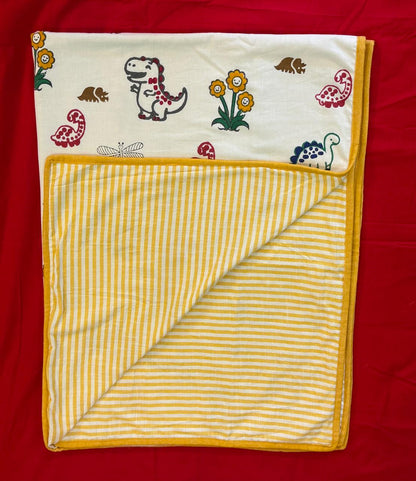 Jurassic Joy: 3-Layered Reversible Dohar for Kids (0–7 Years)