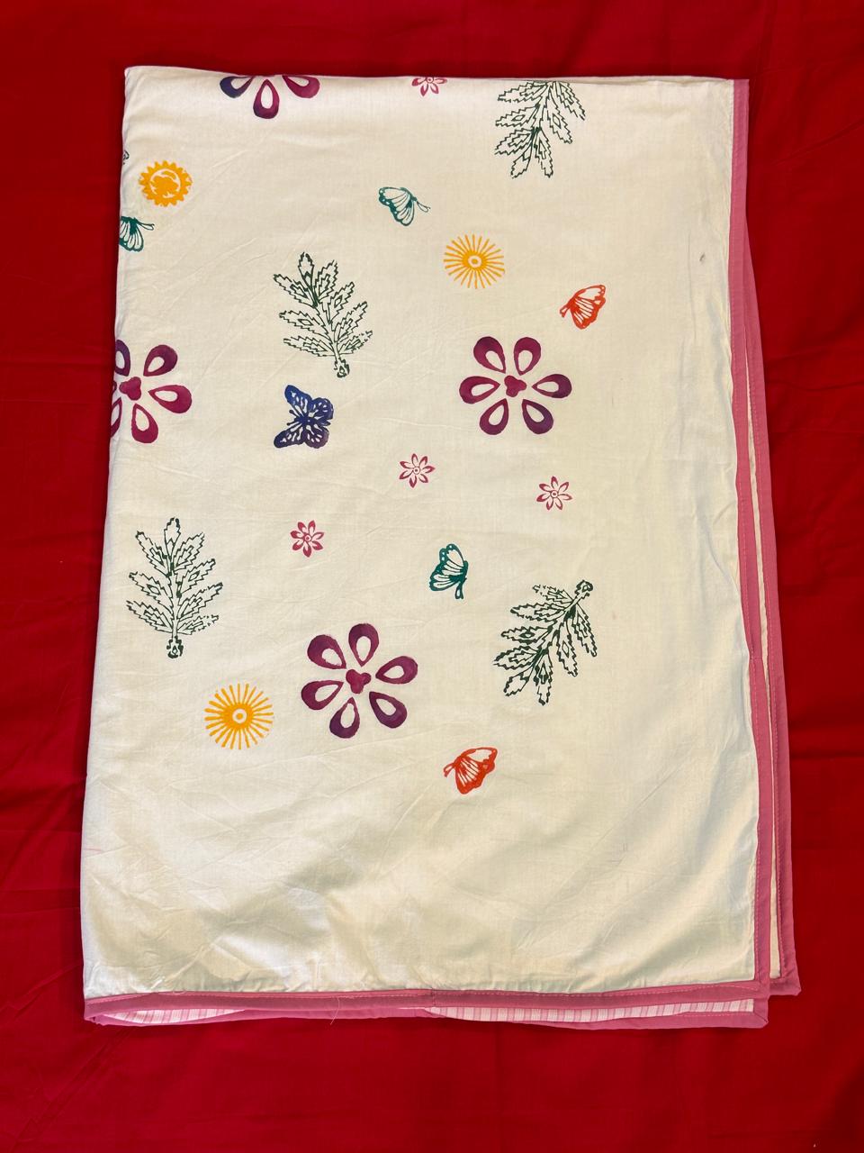 Sunbeam Meadow: 3-Layered Reversible Dohar for Kids (0–7 Years)