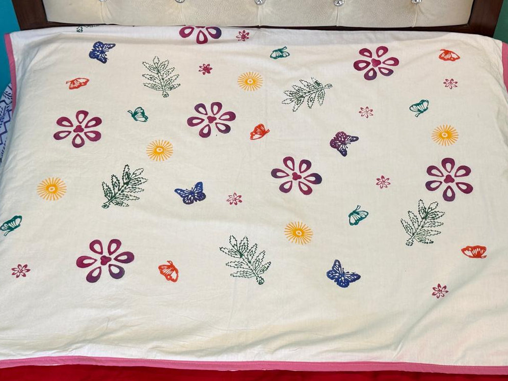 Sunbeam Meadow: 3-Layered Reversible Dohar for Kids (0–7 Years)
