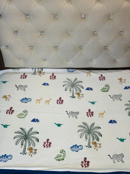 Snuggle Safari: 3-Layered Reversible Dohar for Kids (0–7 Years)