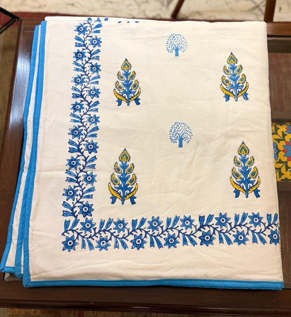 Blissful Dreams - Reversible Hand Block Printed Double Dohar