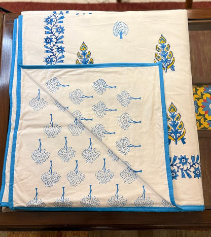 Blissful Dreams - Reversible Hand Block Printed Double Dohar