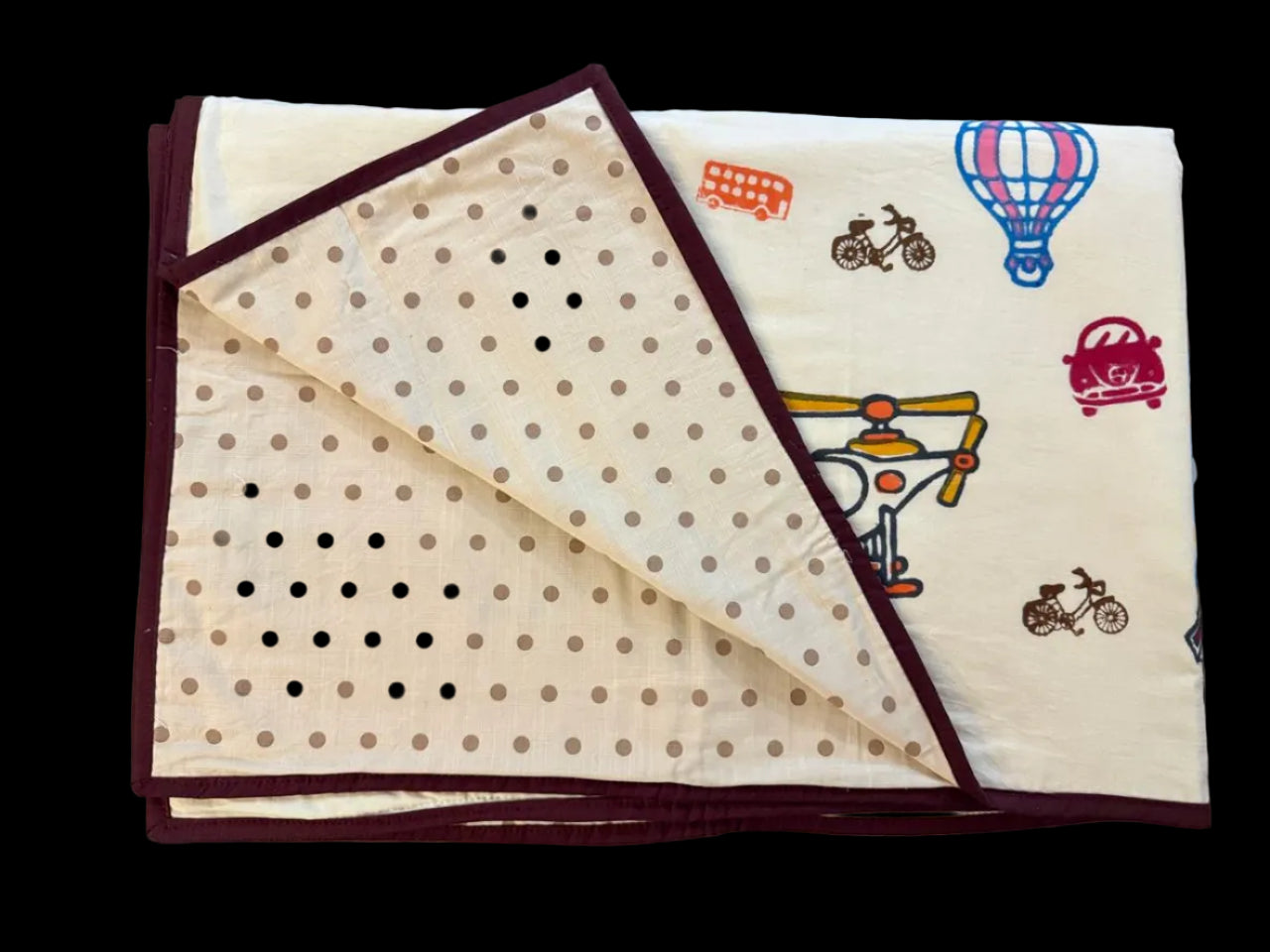 Zoom Town: 3-Layered Reversible Dohar for Kids (0–7 Years)