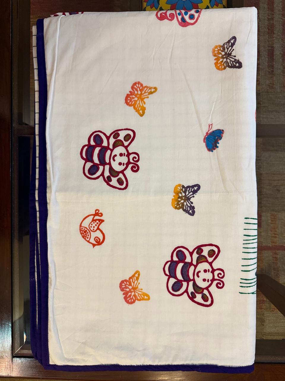 Stardust Garden: 3-Layered Reversible Dohar for Kids (0–7 Years)