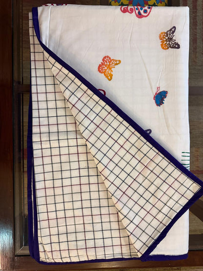 Stardust Garden: 3-Layered Reversible Dohar for Kids (0–7 Years)
