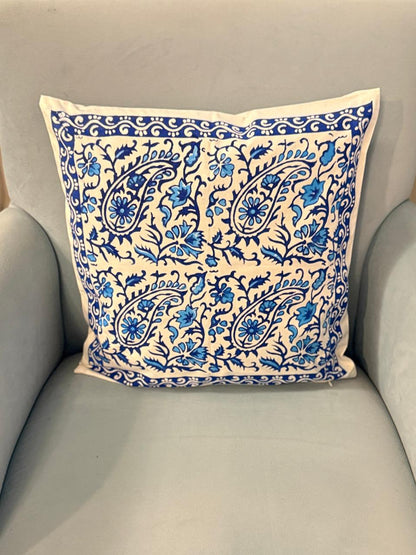 Neel Kehri – Cotton Hand Block Printed Cushion Covers (Set of 2)