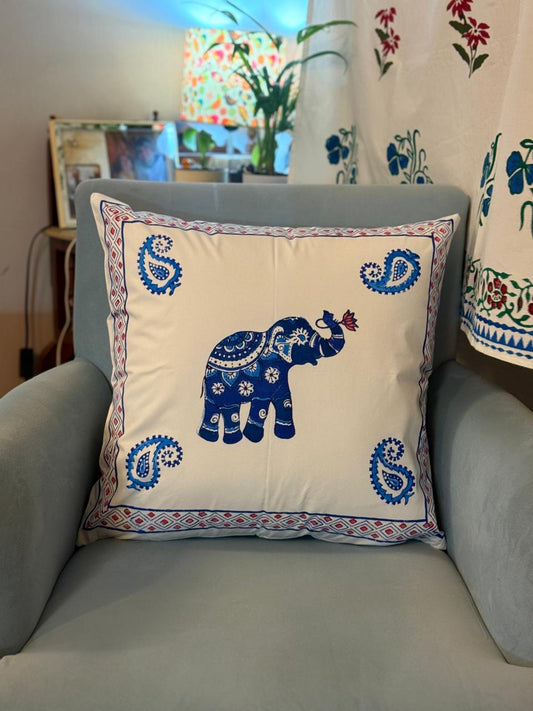 Matanga – Cotton Hand Block Printed Big Cushion Covers (Set of 2)