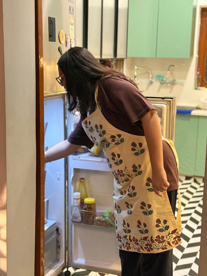 Hostess Harmony – Hand Block Printed Cotton Apron
