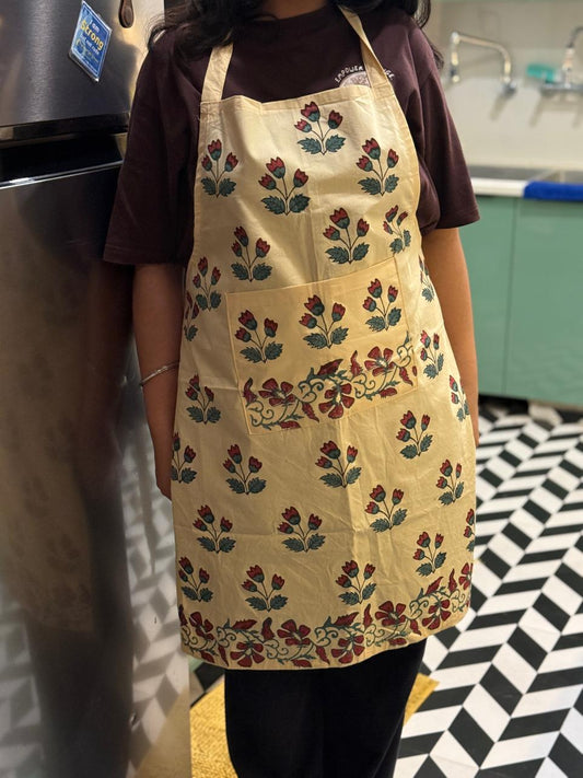 Hostess Harmony – Hand Block Printed Cotton Apron