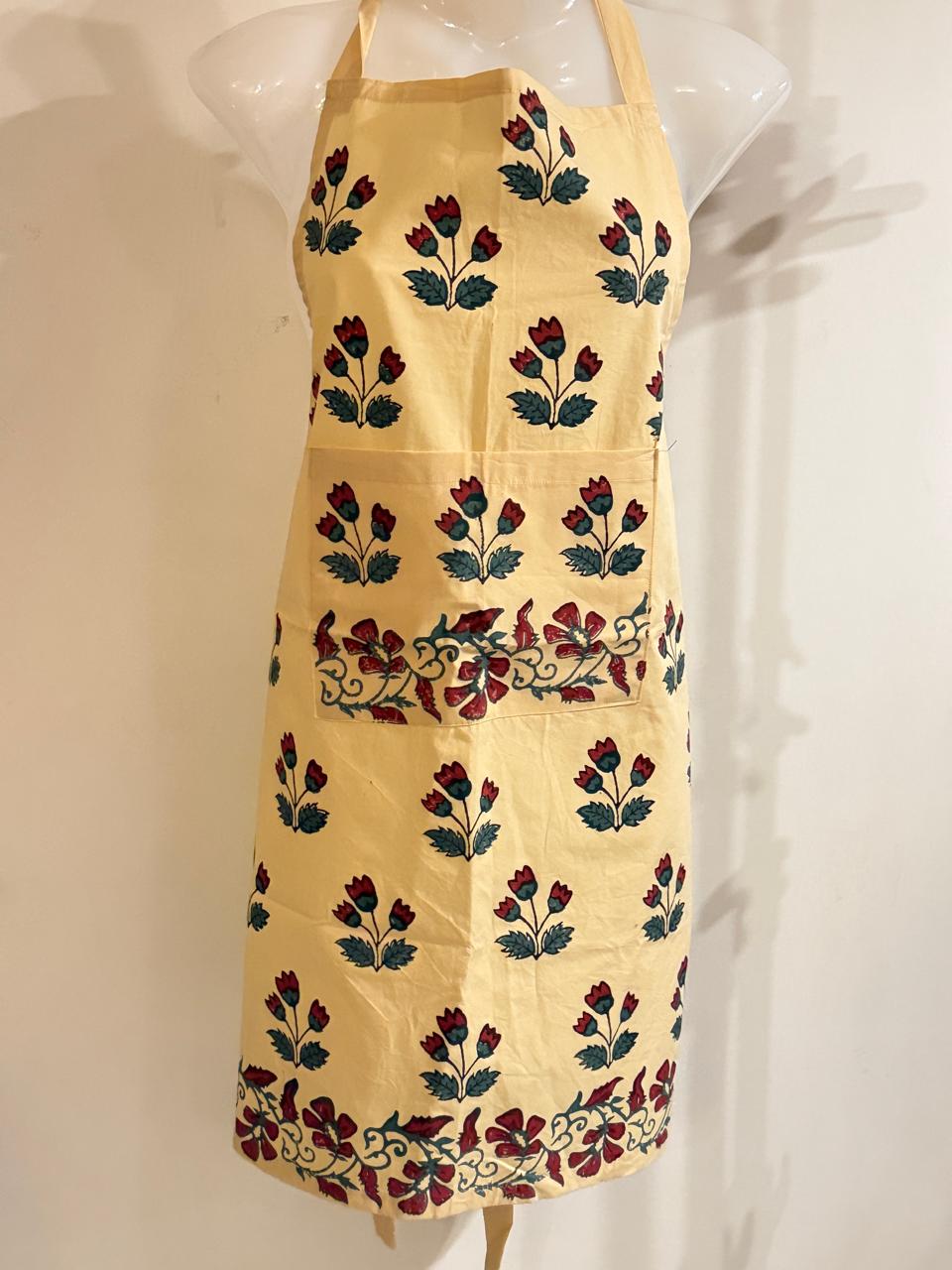 Hostess Harmony – Hand Block Printed Cotton Apron