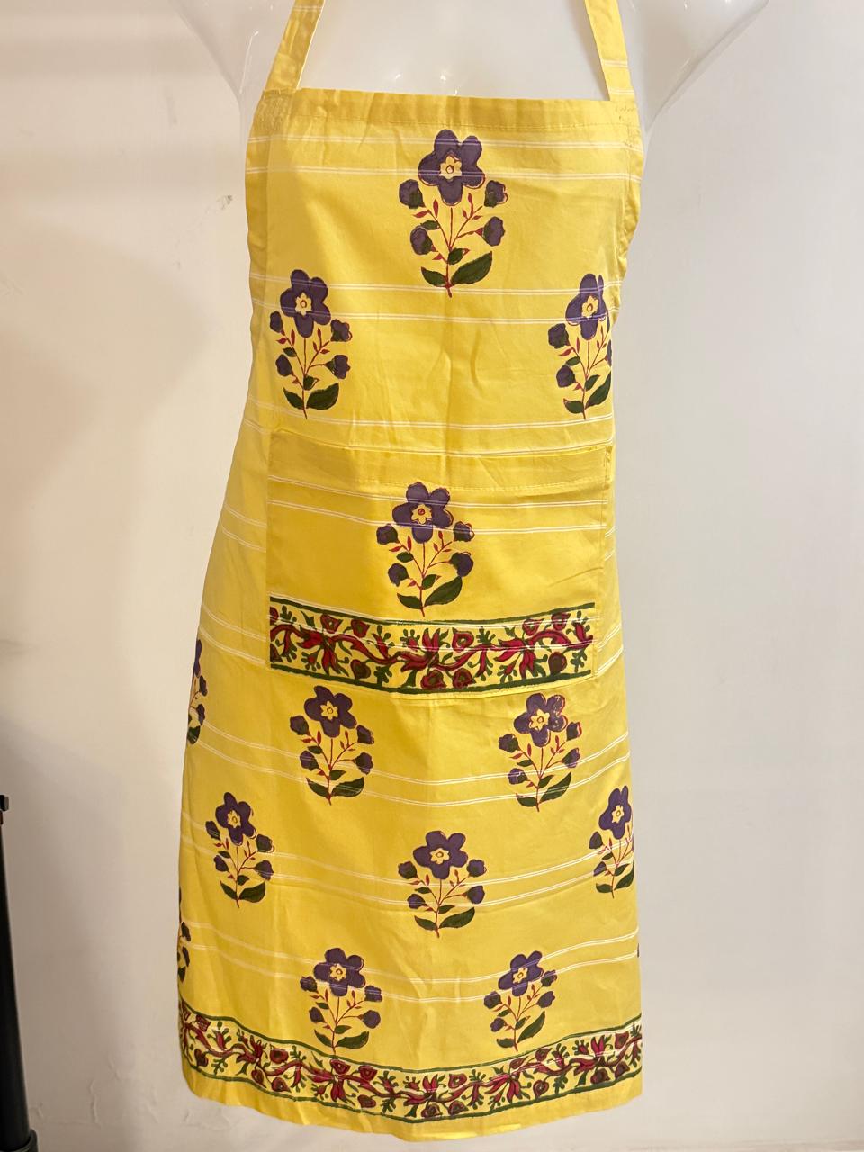 Pantry Pal - Hand Block Printed Cotton Apron