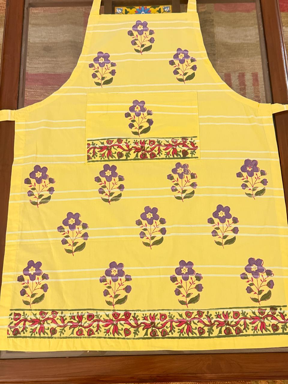 Pantry Pal - Hand Block Printed Cotton Apron