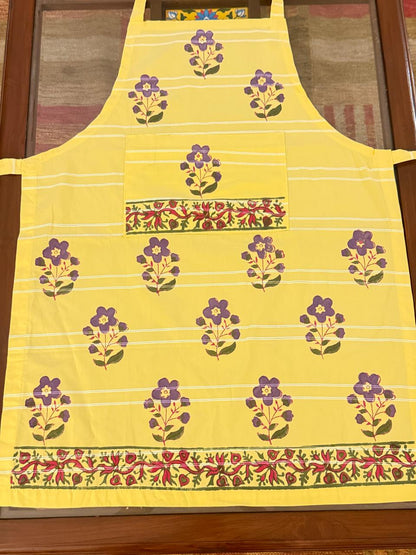 Pantry Pal - Hand Block Printed Cotton Apron
