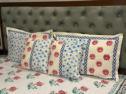 ChandniPhool – Ivory Cotton Cushion Covers (Set of 2)