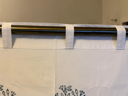 Morni – Set of 2 Hand Block Print Cotton Window Curtains