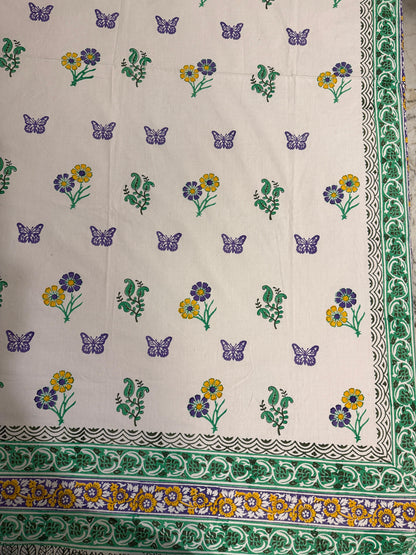 Titli 🦋 – Hand Block Printed Double Bedsheet Set
