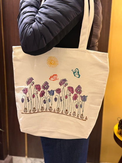 Nature Hues – Hand Block Printed Tote Bag