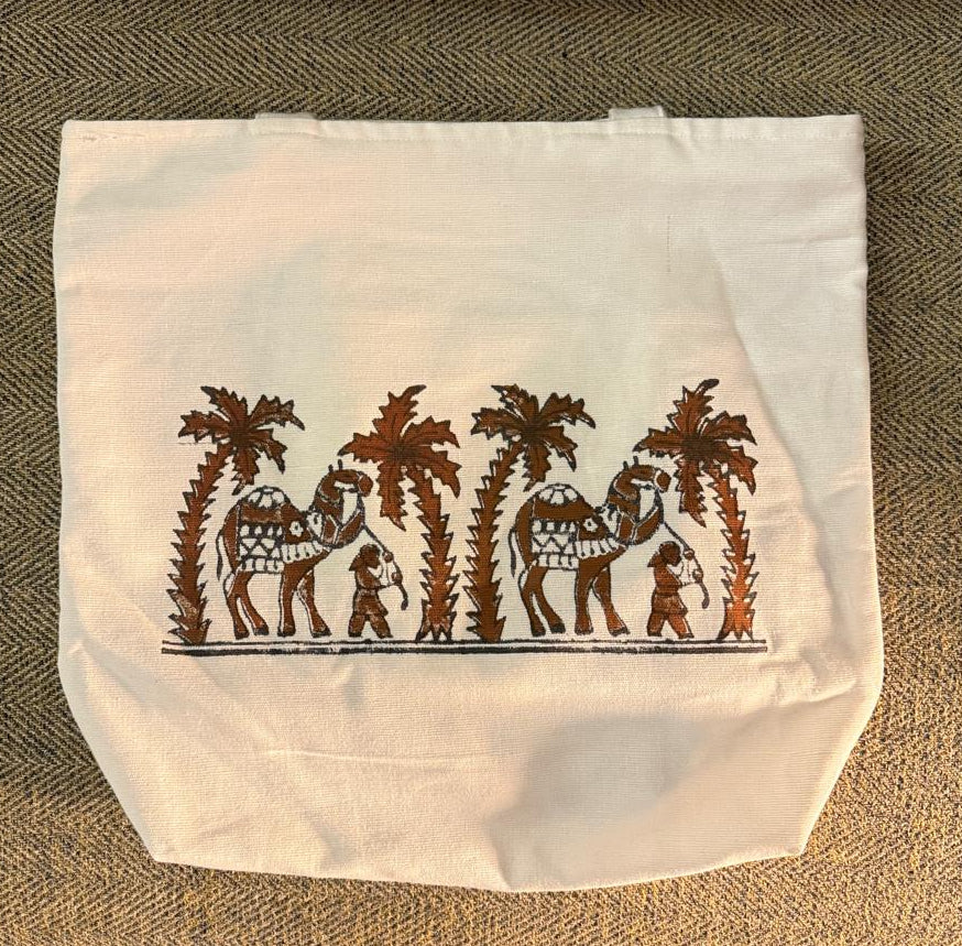 Desert Hues – Hand Block Printed Tote Bag