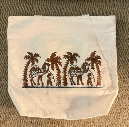 Desert Hues – Hand Block Printed Tote Bag