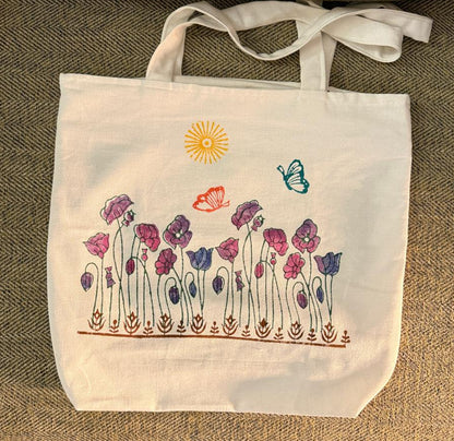 Nature Hues – Hand Block Printed Tote Bag