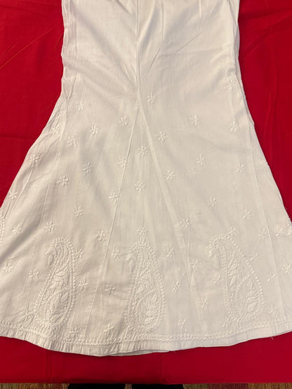 Kalidaar Sharara/Palazzo (Chikankari Free Size Bottom)