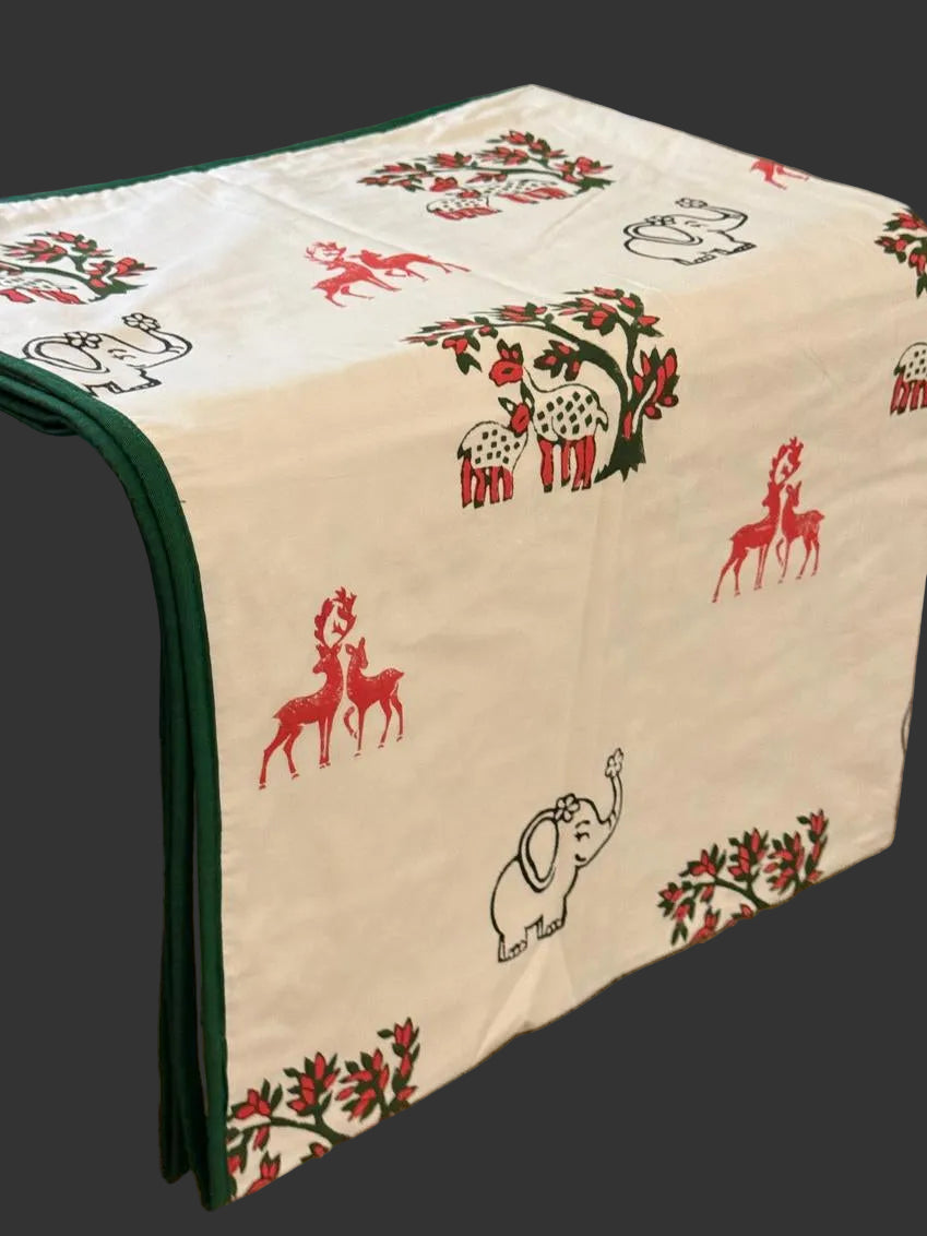 Forest Whispers: 3-Layered Reversible Dohar for Kids (0–7 Years)