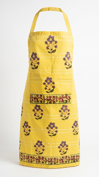 Pantry Pal - Hand Block Printed Cotton Apron